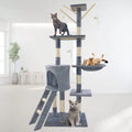 Multi-Level Cat Tree 140cm -Condo, Hammock &Scratching Post