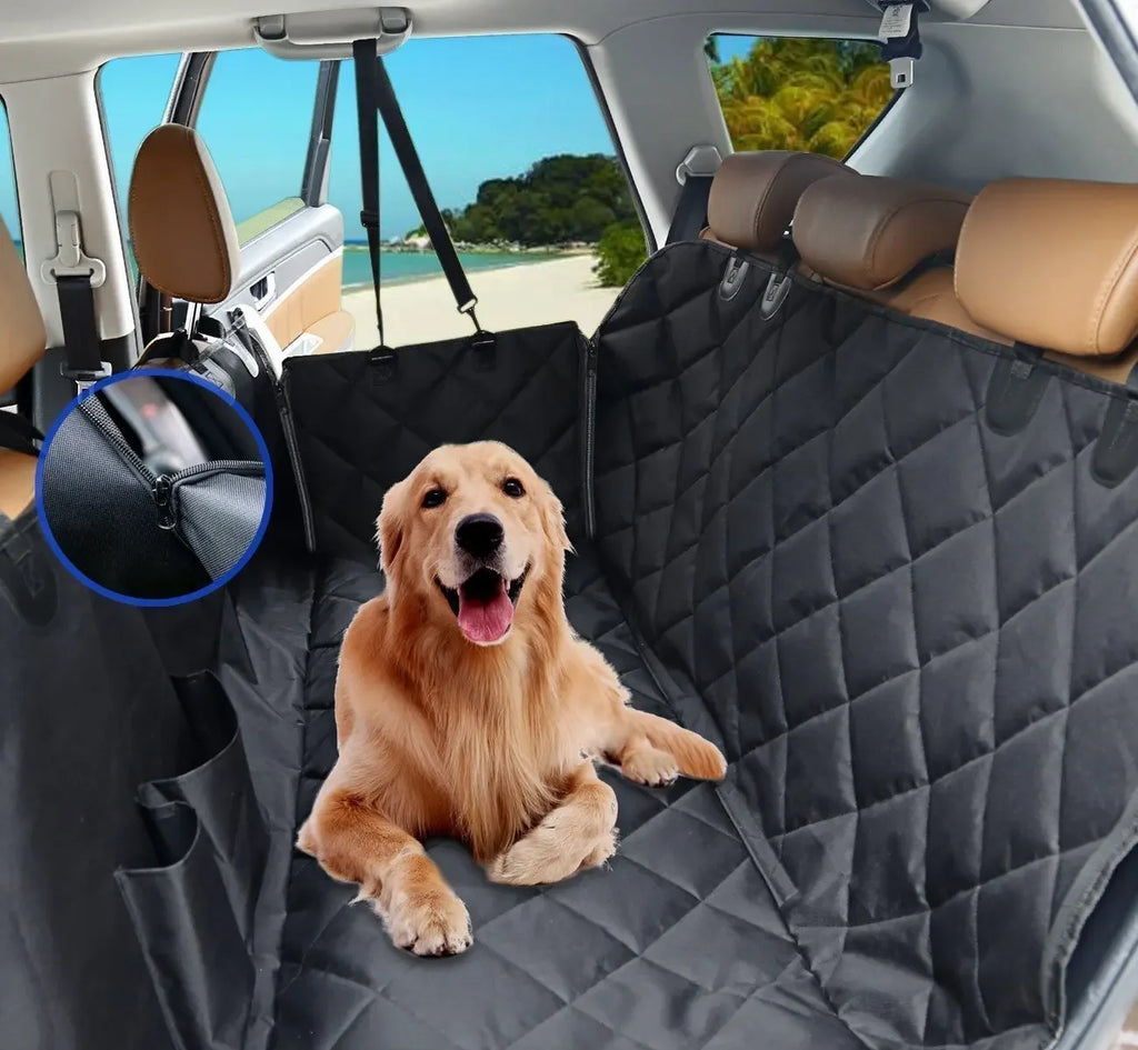 Waterproof Dog Car Seat Cover: Quilted Rear Seat Protector