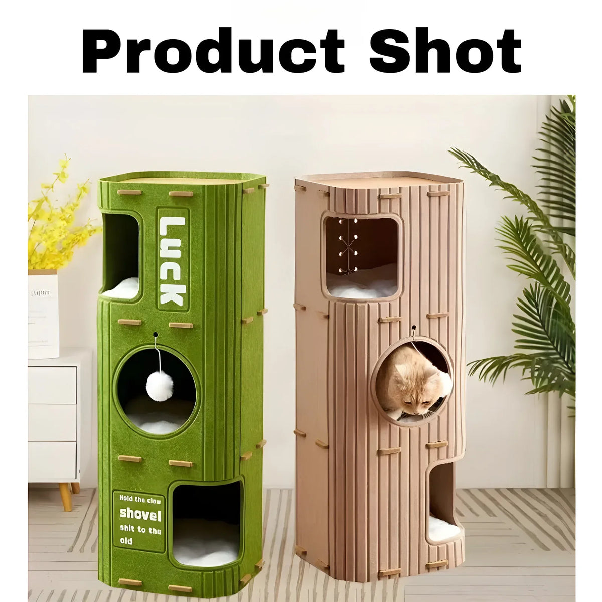 Multi Level Cat Tree with Enclosed Cat House