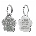 Engraved Puppy Pet ID Name Collar Tag