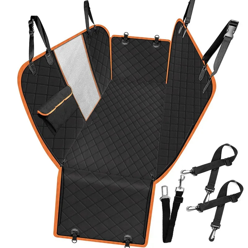 Waterproof Dog Car Seat Cover: Quilted Rear Seat Protector