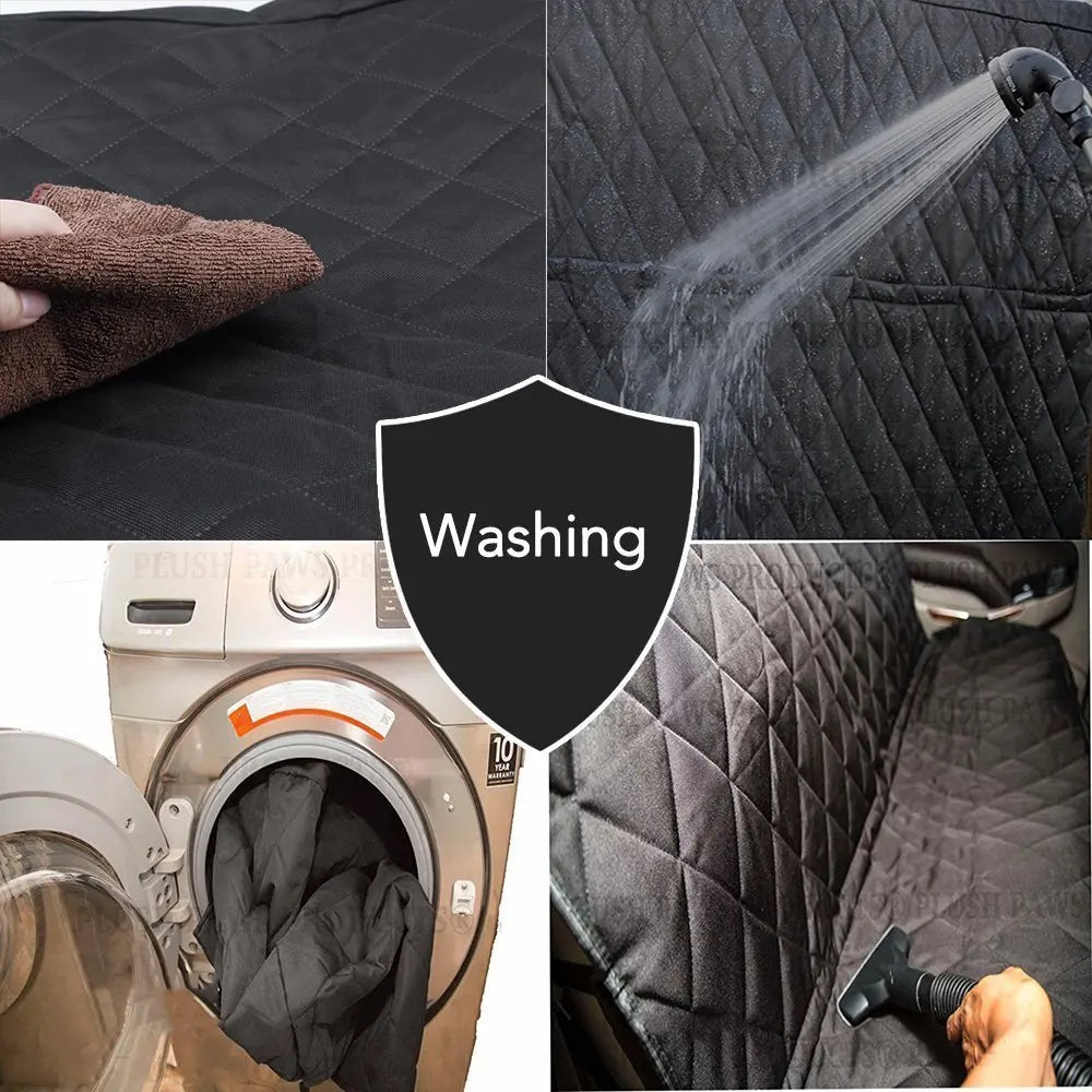 Waterproof Dog Car Seat Cover: Quilted Rear Seat Protector