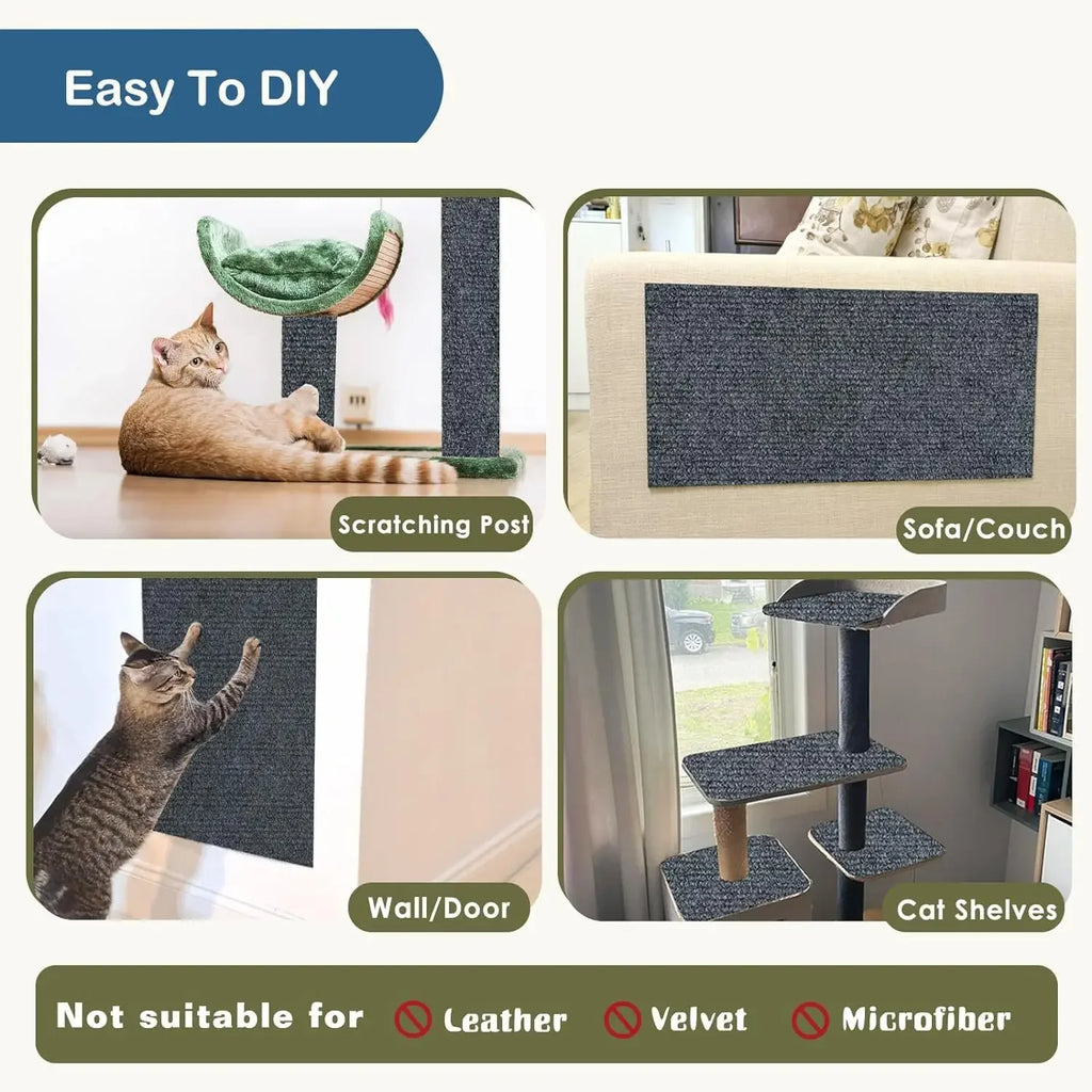 Cat Scratching Carpet Corner Wall, Cat DIY Scratch Sofa Furniture Protector
