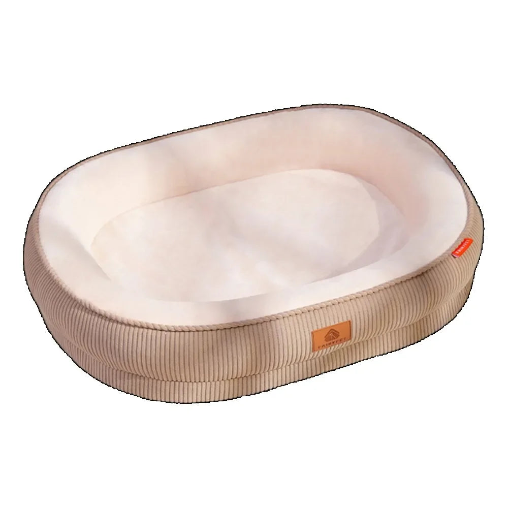 Warm Plush Pet Bed for Small Dogs & Cats, Washable
