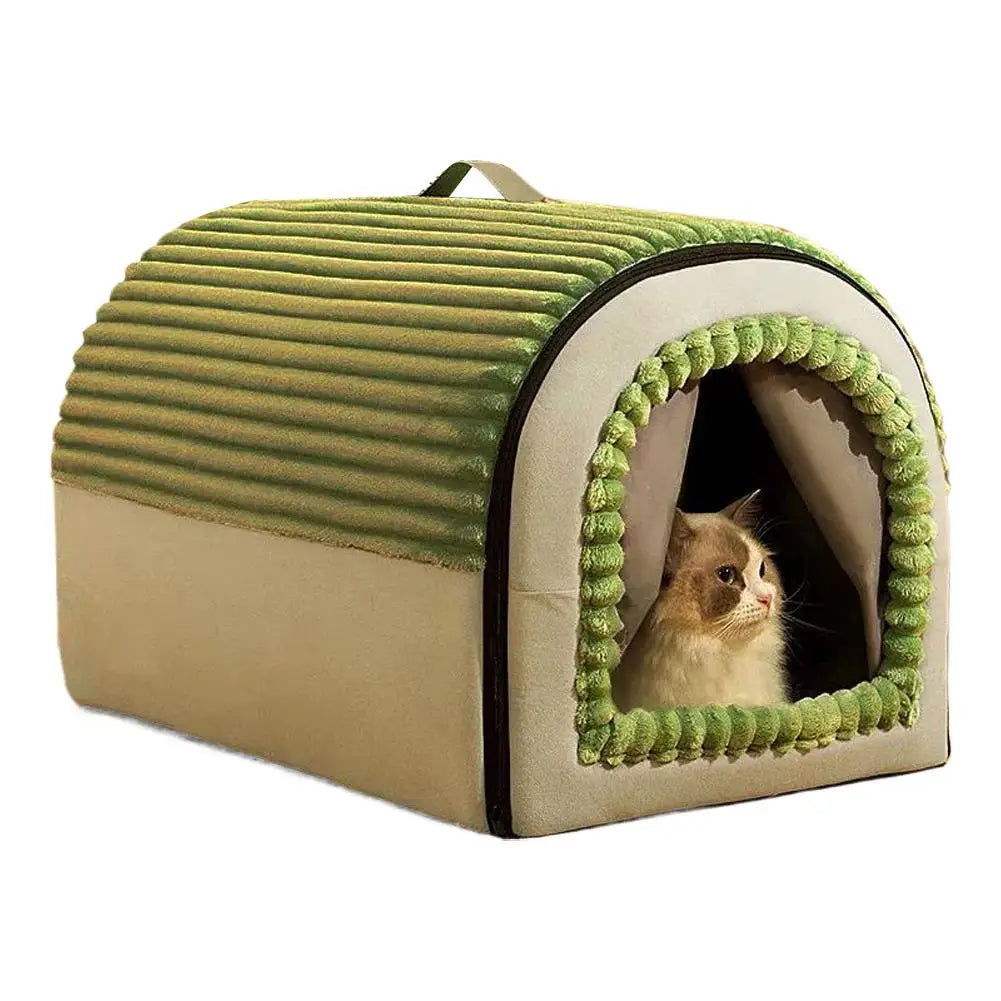 Foldable Pet House Removable Washable Cat Bed Indoor Warm Doghouse ﻿