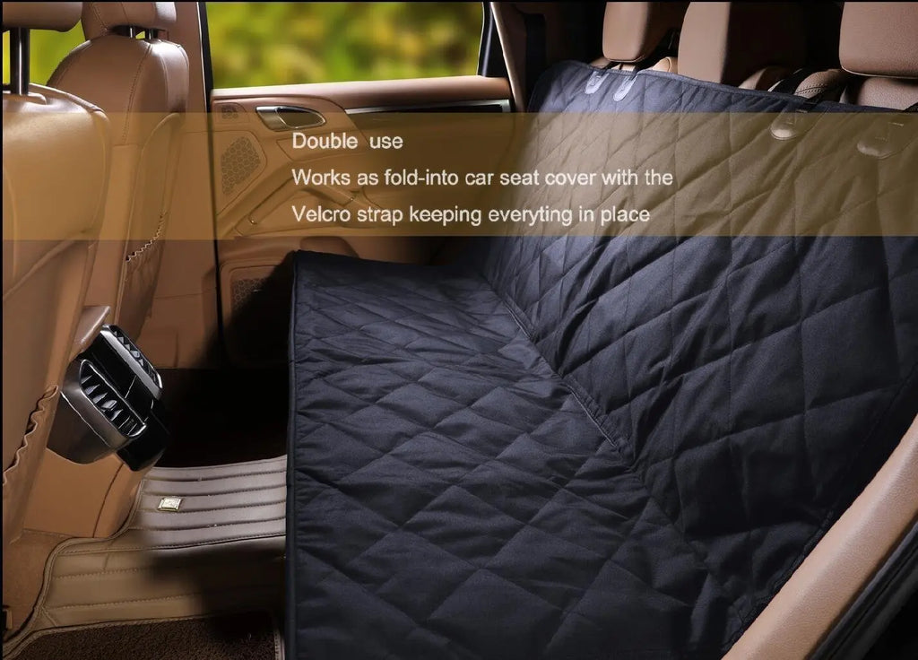 Waterproof Dog Car Seat Cover: Quilted Rear Seat Protector