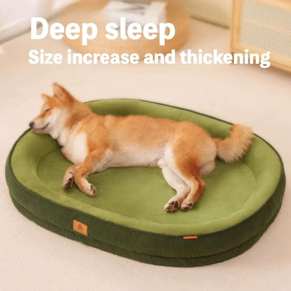 Warm Plush Pet Bed for Small Dogs & Cats, Washable