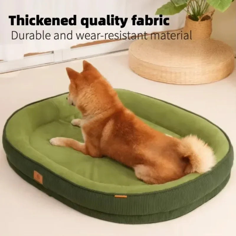Warm Plush Pet Bed for Small Dogs & Cats, Washable