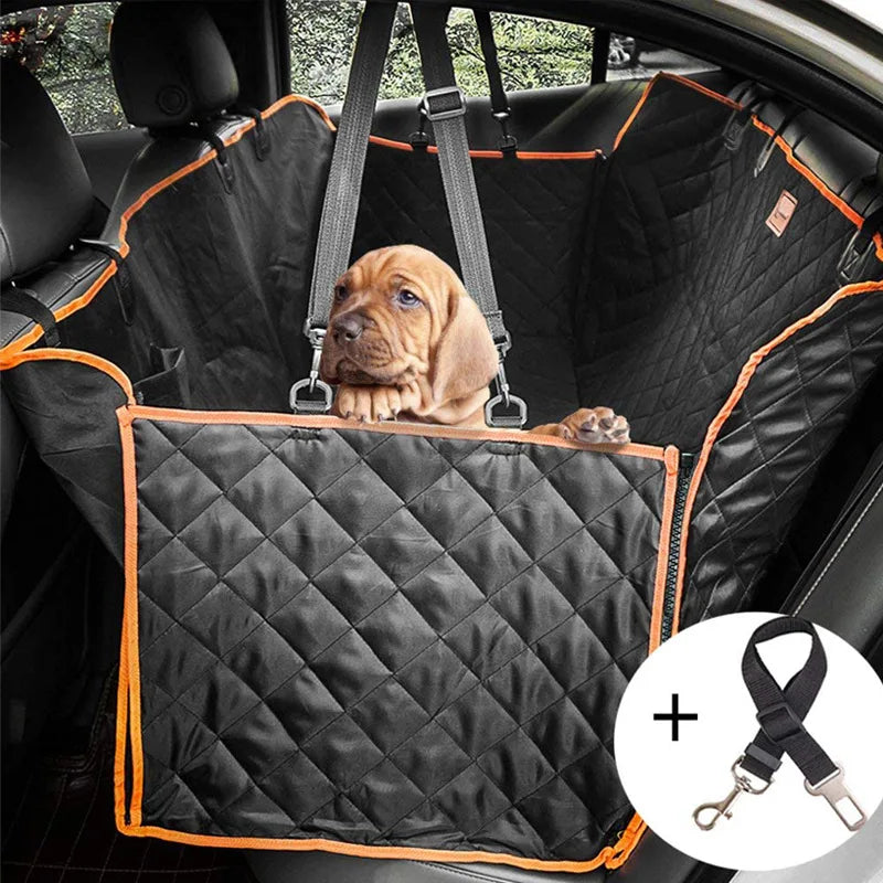 Waterproof Dog Car Seat Cover: Quilted Rear Seat Protector