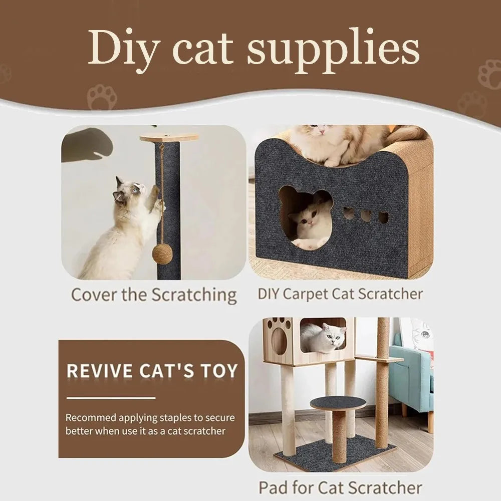 Cat Scratching Carpet Corner Wall, Cat DIY Scratch Sofa Furniture Protector