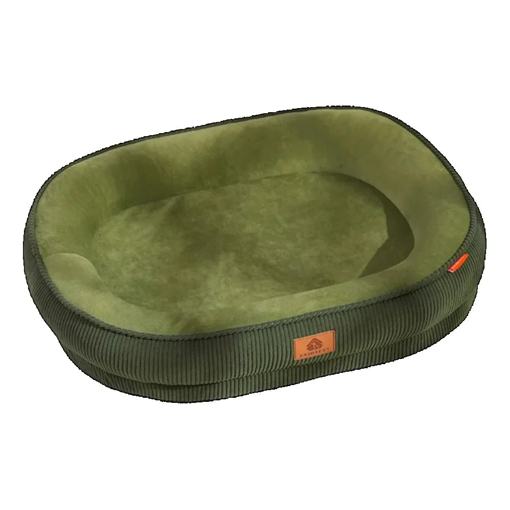 Warm Plush Pet Bed for Small Dogs & Cats, Washable