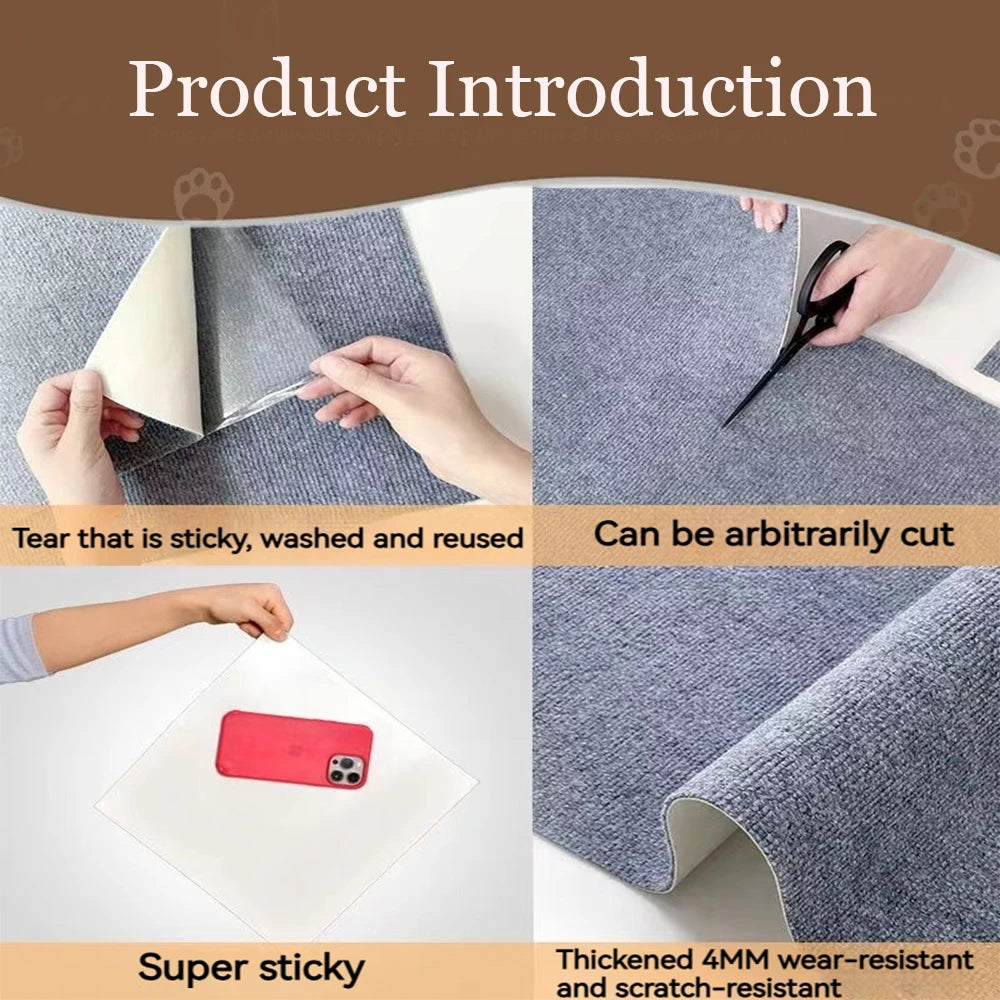 Cat Scratching Carpet Corner Wall, Cat DIY Scratch Sofa Furniture Protector