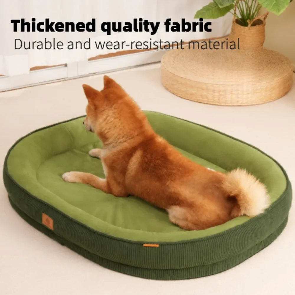 Warm Plush Pet Bed for Small Dogs & Cats, Washable