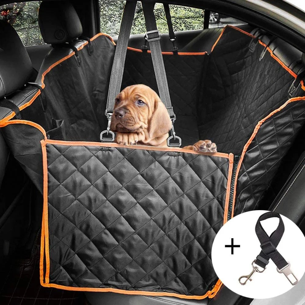 Waterproof Dog Car Seat Cover: Quilted Rear Seat Protector