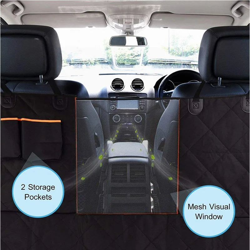 Waterproof Dog Car Seat Cover: Quilted Rear Seat Protector