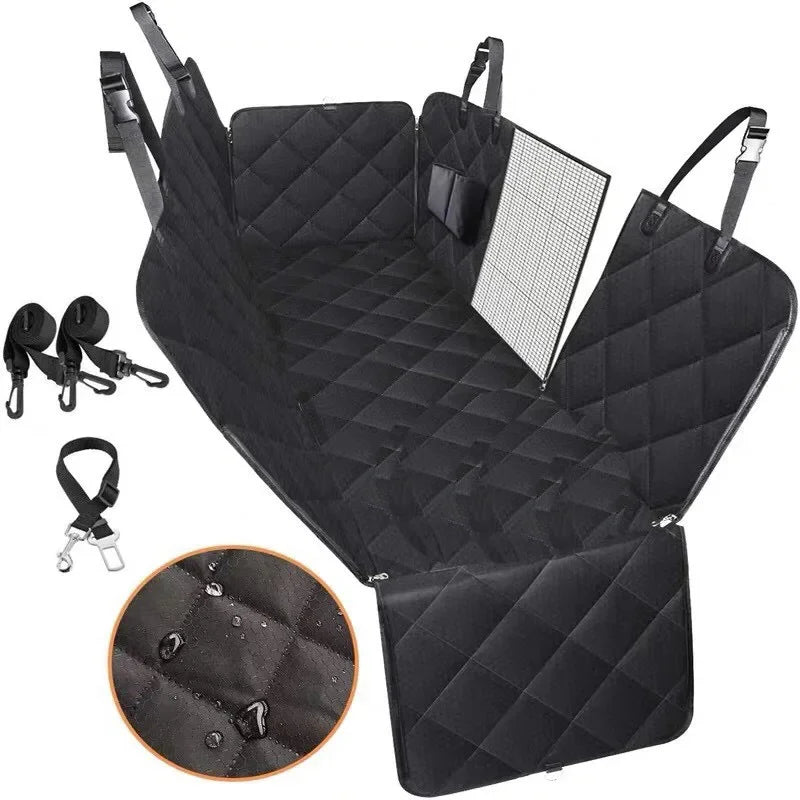 Waterproof Dog Car Seat Cover: Quilted Rear Seat Protector