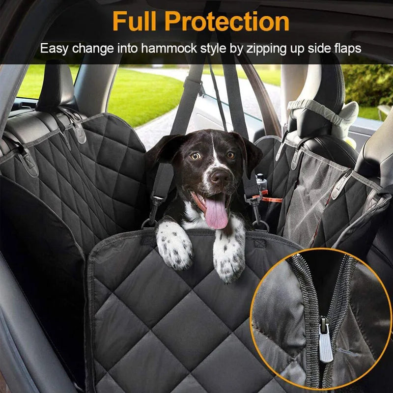 Waterproof Dog Car Seat Cover: Quilted Rear Seat Protector
