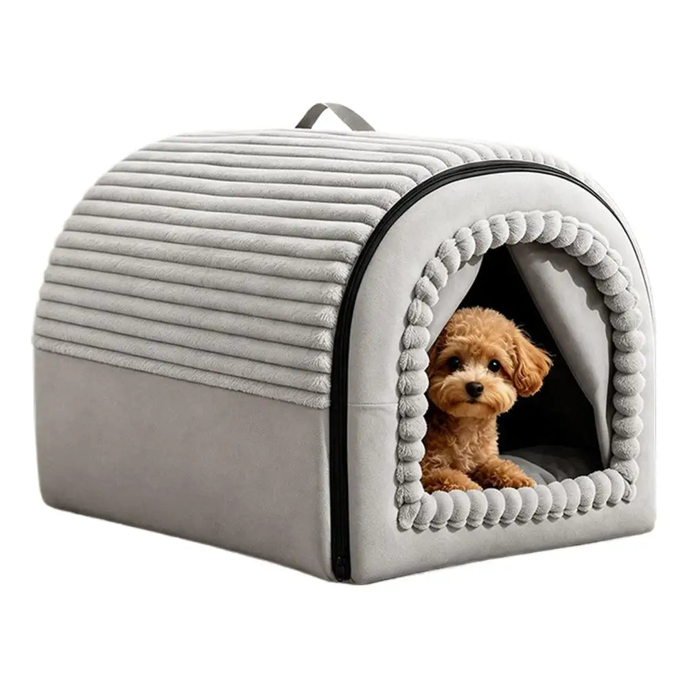 Foldable Pet House Removable Washable Cat Bed Indoor Warm Doghouse ﻿