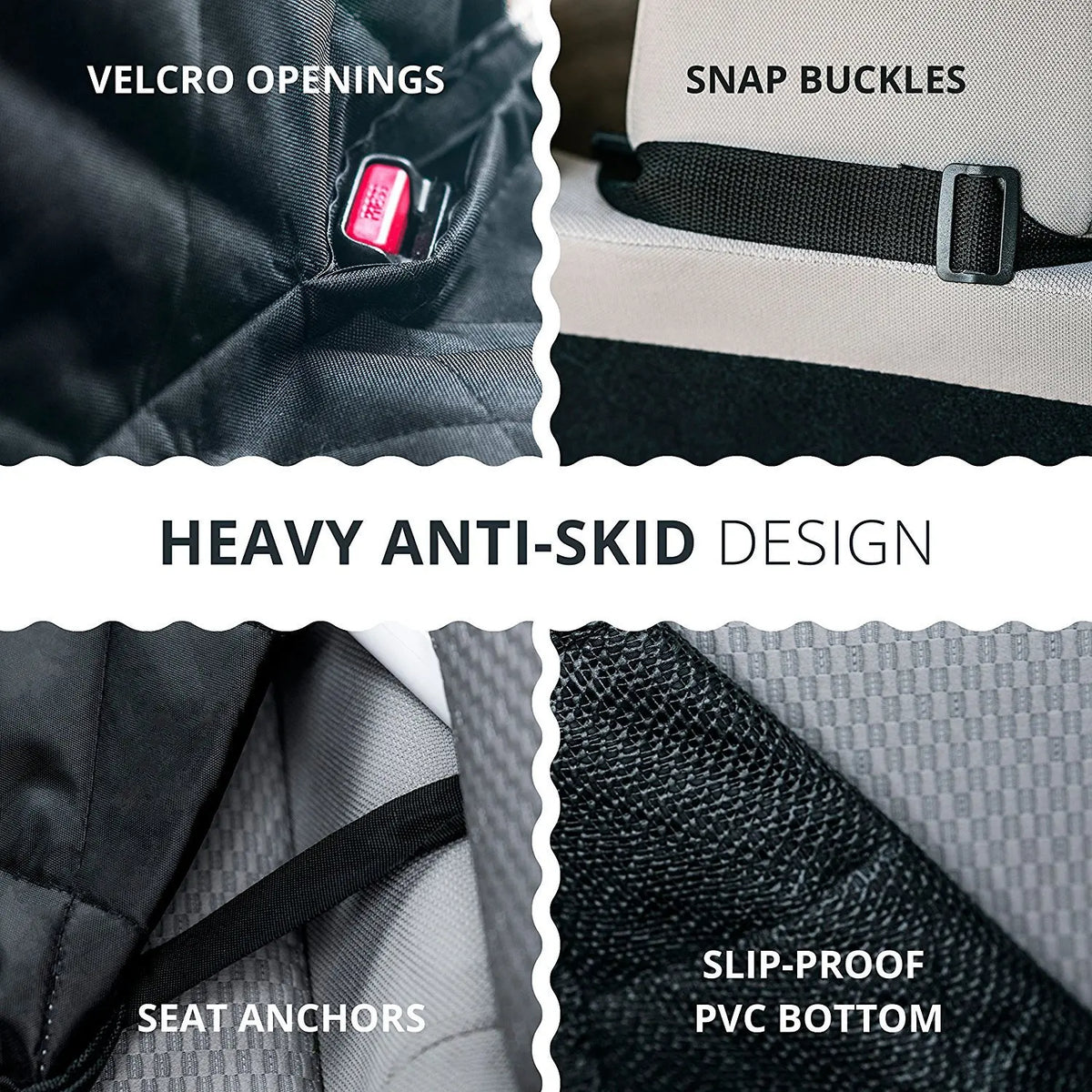 Waterproof Dog Car Seat Cover: Quilted Rear Seat Protector