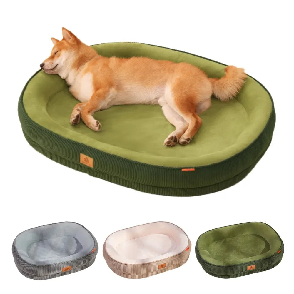 Warm Plush Pet Bed for Small Dogs & Cats, Washable