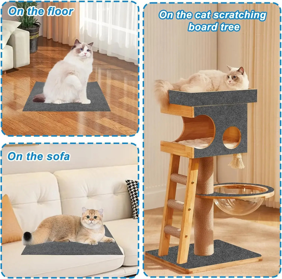 Cat Scratching Carpet Corner Wall, Cat DIY Scratch Sofa Furniture Protector