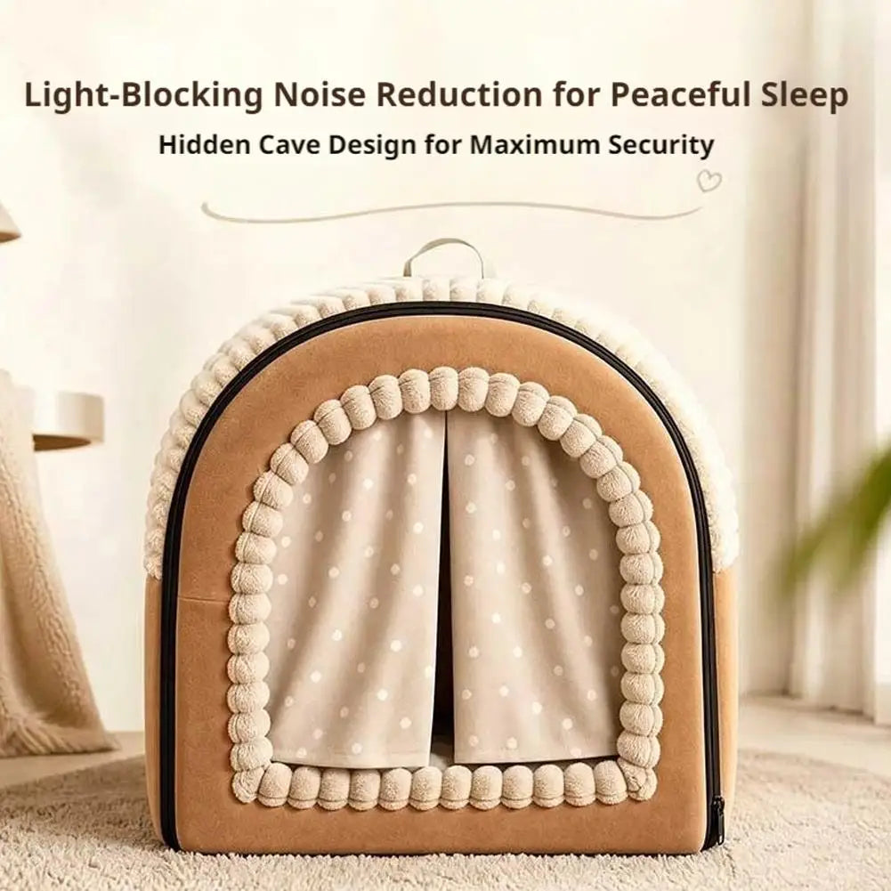 Foldable Pet House Removable Washable Cat Bed Indoor Warm Doghouse ﻿