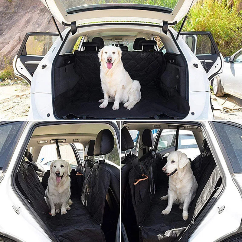 Waterproof Dog Car Seat Cover: Quilted Rear Seat Protector