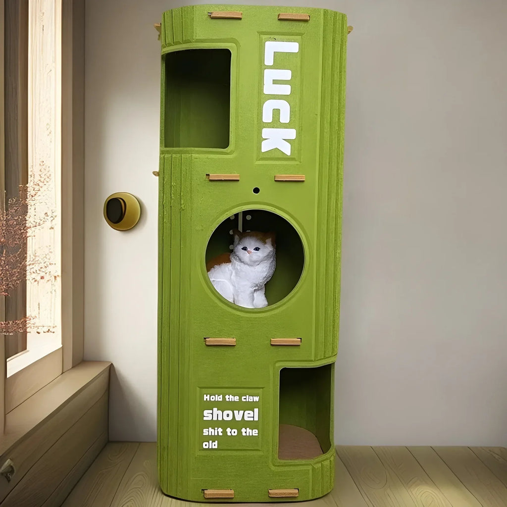 Multi Level Cat Tree with Enclosed Cat House