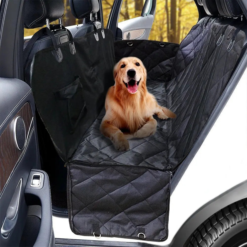Waterproof Dog Car Seat Cover: Quilted Rear Seat Protector